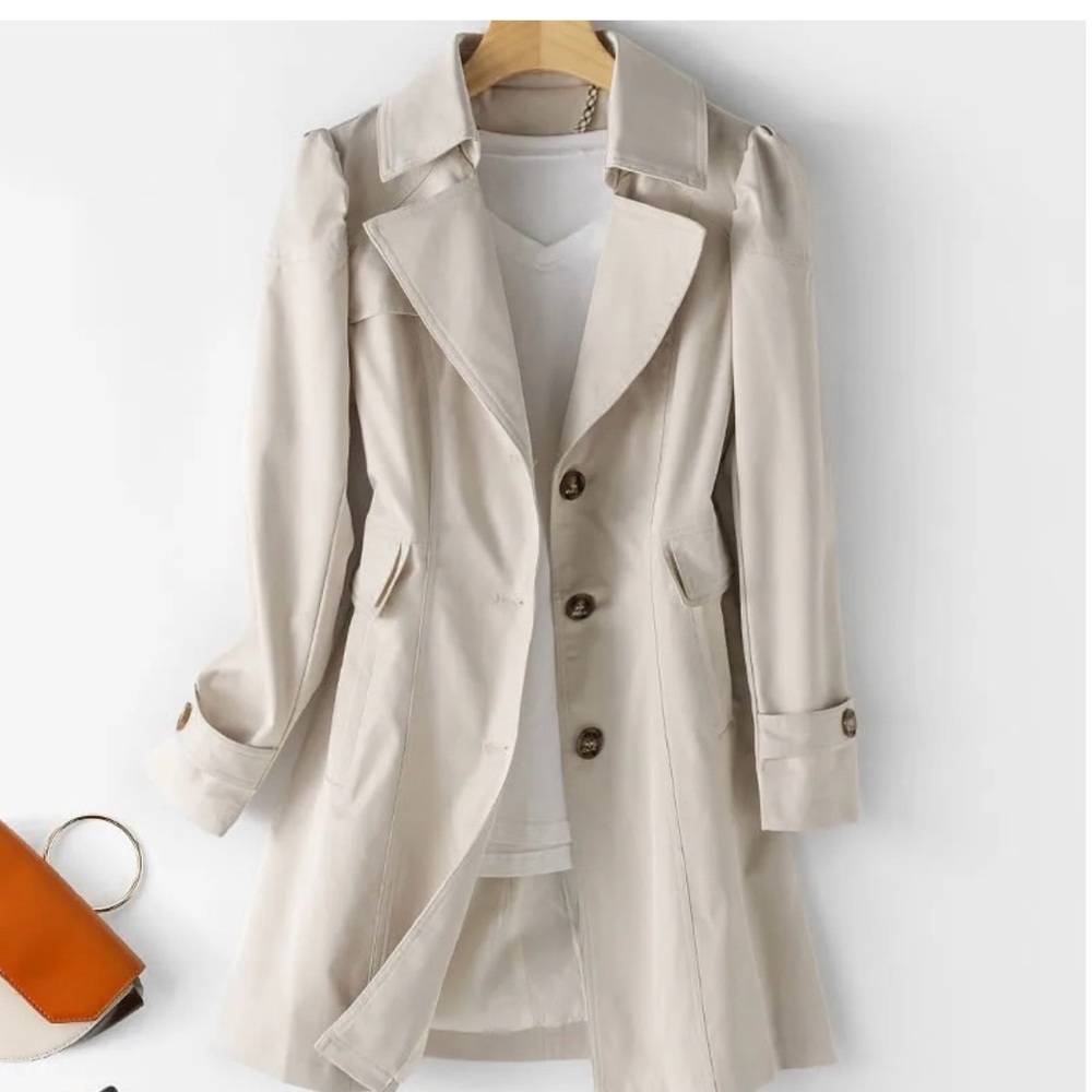 Women's Mid Length Trench Coat